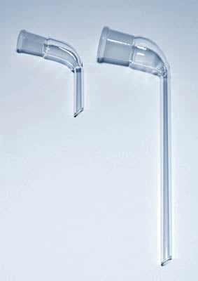 Bend Quickfit plain short borosilicate glass 24/29 socket