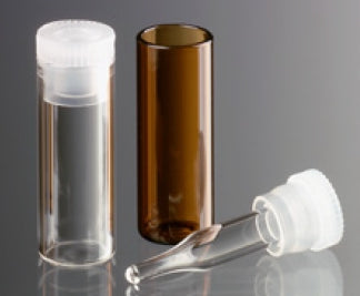 4ml shell vial amber 15x45mm needs snap plug