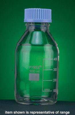 Bottle media screw cap borosilicate glass 250ml ISO 4796