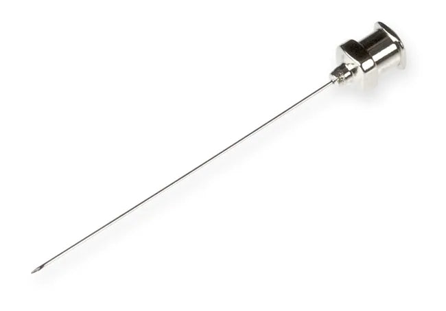 Hamilton™Metal Hub Needles (N) point style 2, 51mm length 25 gauge, Sharp Non-Coring (Luer Lock)