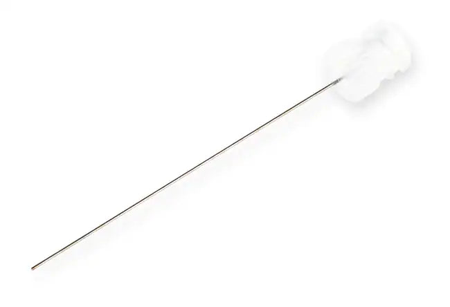 Hamilton™Kel-F Hub Needles (KF) point style 3, 51mm length 28 gauge, Luer Lock, Blunt Needle