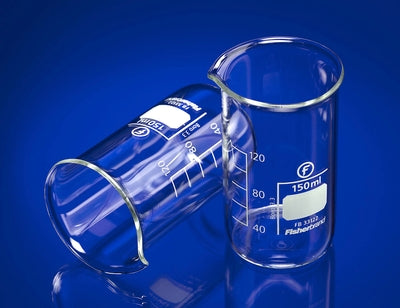 Beaker 150mL tall form with graduations and spout borosilicate glass (Discontinued)