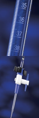 Burette single bore class A 50mL x 0.1mL soda lime glass