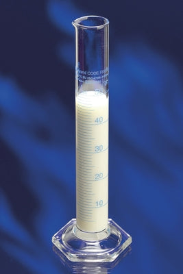 Measuring Cylinder 50mL x 1mL Borosilicate with graduation