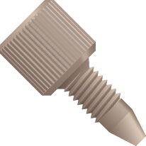 One Piece PEEK Finger tight fitting 1/16inch