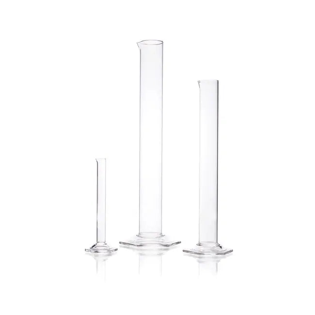 X10 DURAN Measuring cylinders, hexagonal base, without graduation, 50mL, without stamping in foot