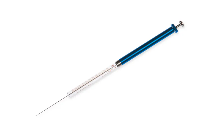 Hamilton™ 800 Microliter™ Syringe, N Termination, 802NE point style 2 with handle 51mm 25µ, 22s gauge