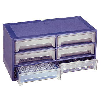 2mL Clear Glass I-D, Blue Polypropylene, Ivory PTFE/Red Rubber, Target DP Mini-Storeroom