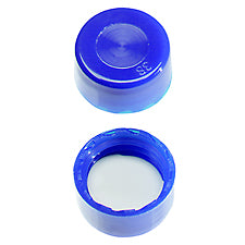 Blue Polypropylene, Closed Top, PTFE Liner, Target DP RoboCap,