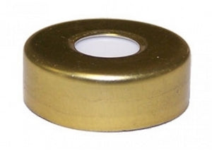 20mm Magnetic, bimetallic Crimp Seal, Blue Transparent Silicone/Clear PTFE, 3mm thick