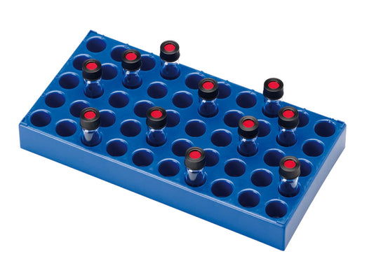 Polystyrene Vial Rack, for 15mm diameter, 4mL vials, 50 position