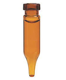 Amber glass 500ul hp conical vial 7x30mm use 8mm crimp seal or snap cap