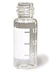 2ml screw top graduated vial 12x32mm complete with open top cap and silcone/ptfe liners