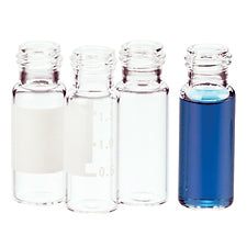 2ml screw top vial clear 12x32mm wide opening use cap size 9-425, with marking area
