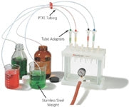 Large volume sampler for use with 3 or 6ml SPE tubes (includes 4 adapters)