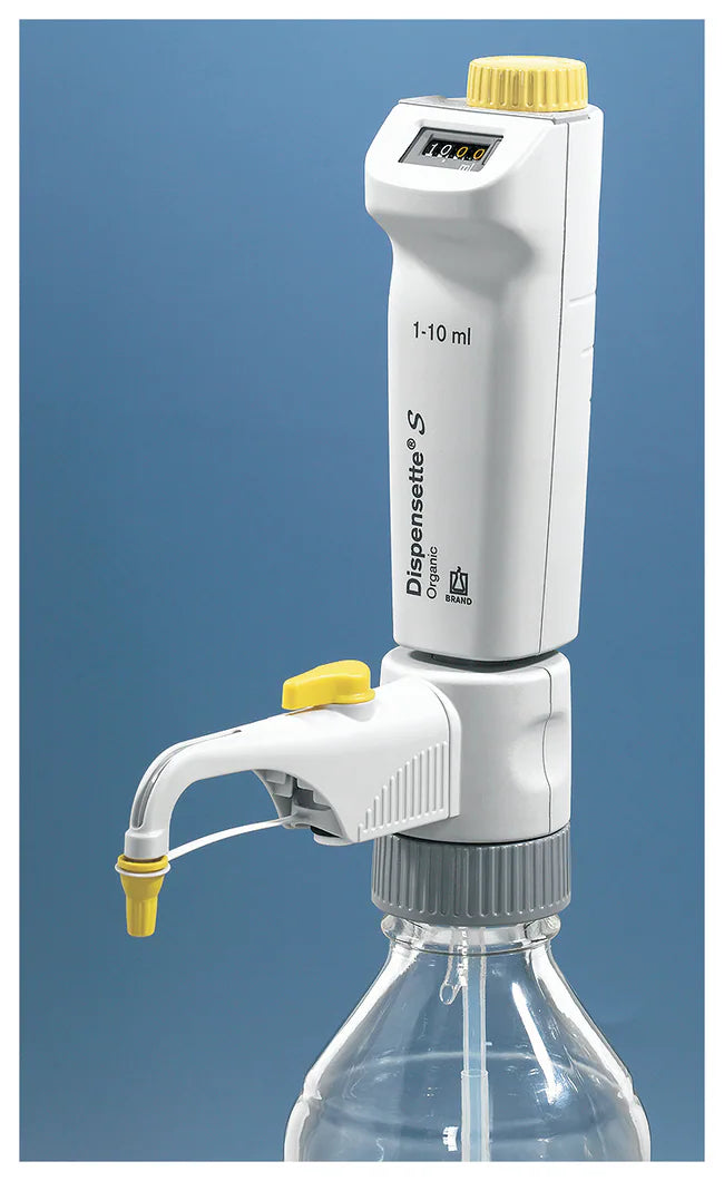 BRAND™ Dispensette™ S Organic Digital Bottletop Dispenser, 2.5- 25mL
