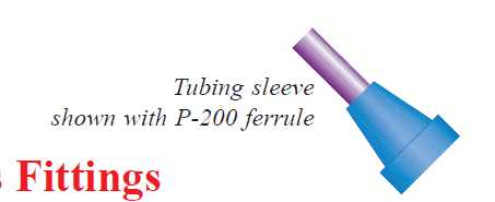 TEFZEL FERRULES PACK 10, 1/4-28 Upchurch for 1/16 in. O.D. tubing (requires Flangeless nut), ferrule only