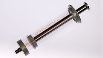 Syringe 1100TLL gas tight Teflon luer lock w/o slots 100mL