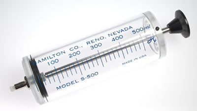 Hamilton™ Syringe Super GASTIGHT TLL S0500 0.5L no needle