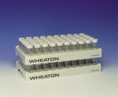 DWK Life Sciences Wheaton™ 50-Position Rack with 28.1mm I.D. Wells