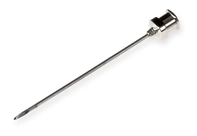 Hamilton™ Metal Hub Needles (N) point style 2, 51mm length 18 gauge, Sharp Non-Coring (Luer Lock)