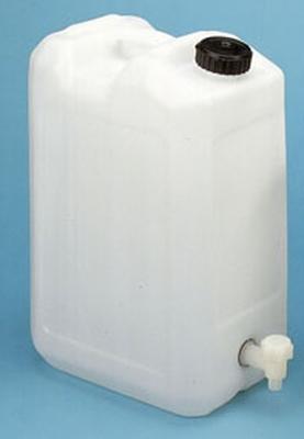 Aspirator bottle 25L stopcock and screw on cap polyethylene