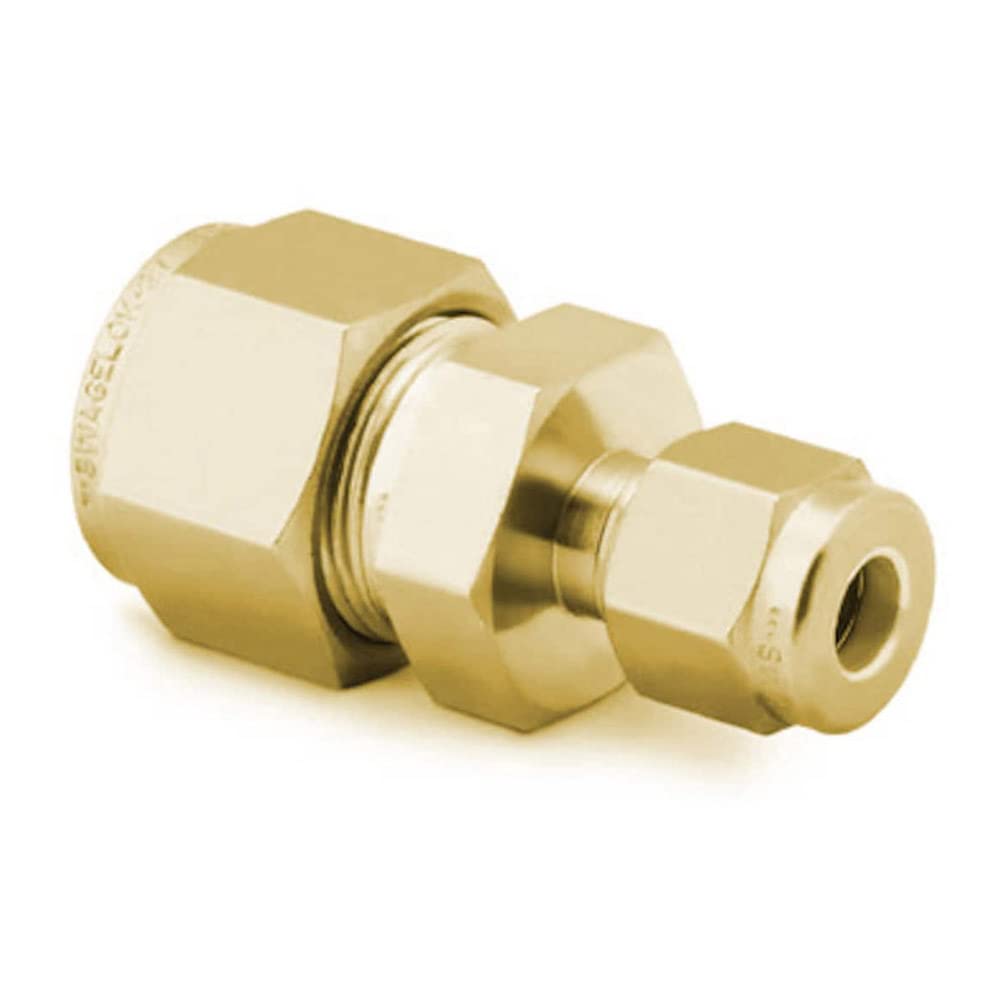 Brass Swagelok Tube Fitting, Reducing Union, 1/4 in. x 1/8 in. Tube OD