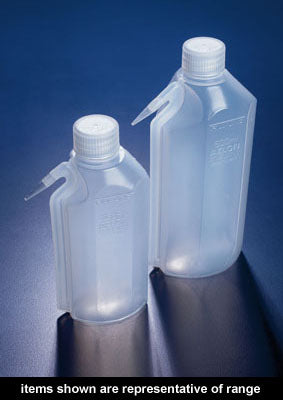 Wash bottle 250mL narrow neck integral polyethylene natural