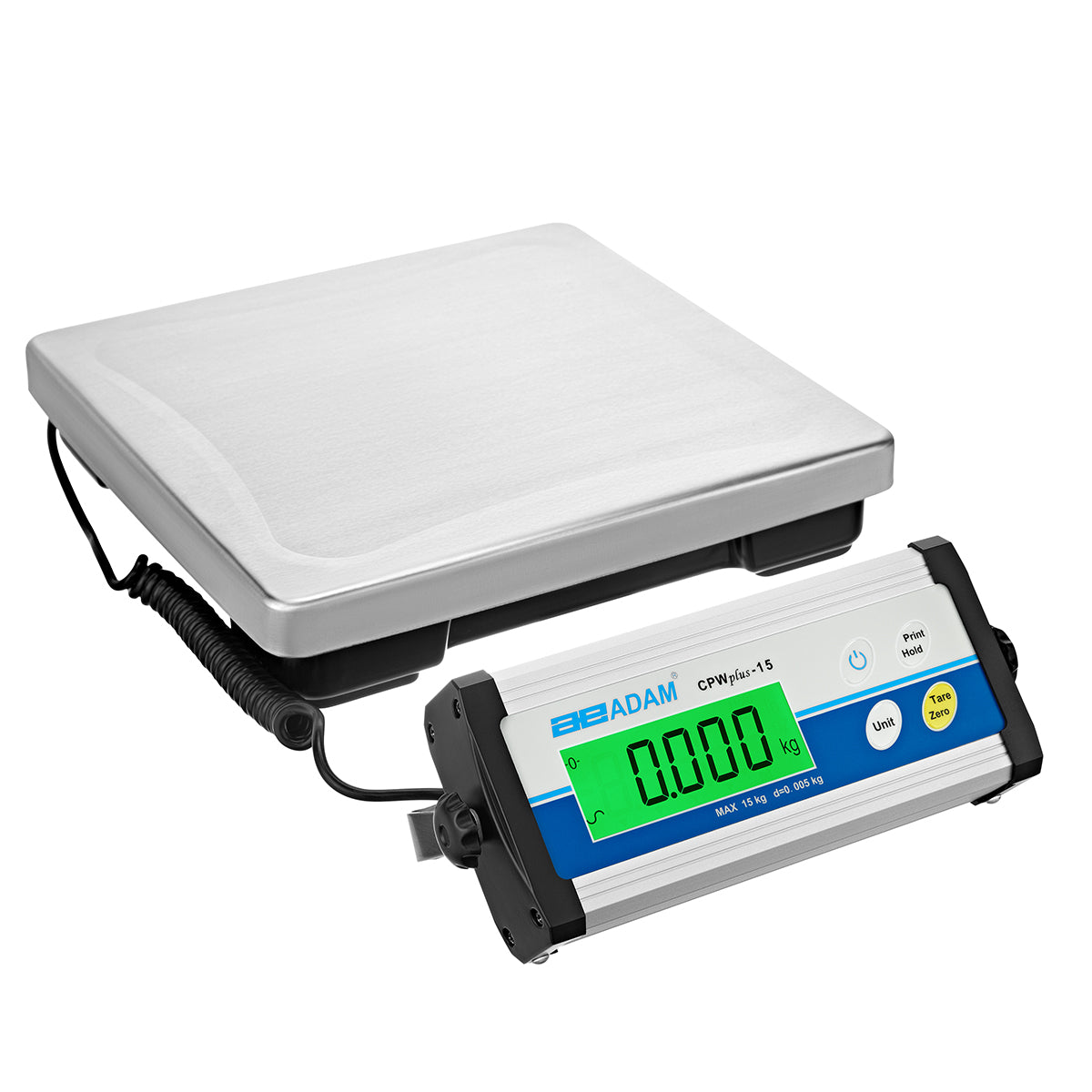 CPWplus Bench and Floor Scale-CPWplus 15, Capacity 15kg, Readability 0.005kg - standard pan