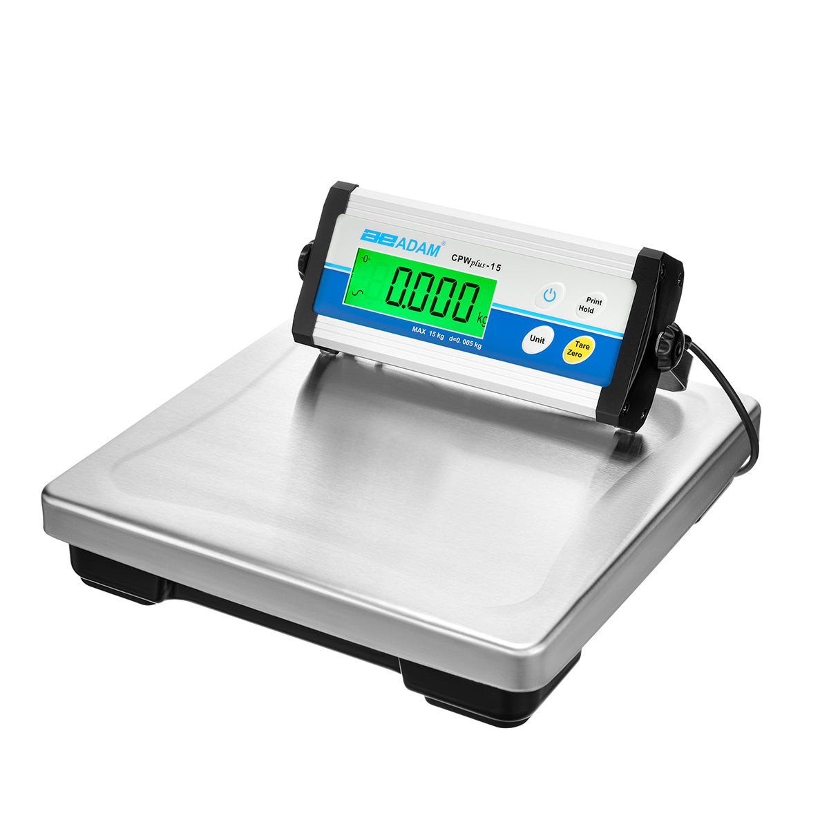 CPWplus Bench and Floor Scale-CPWplus 15, Capacity 15kg, Readability 0.005kg - standard pan