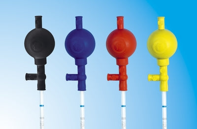 Pipette filler bulb rubber blue