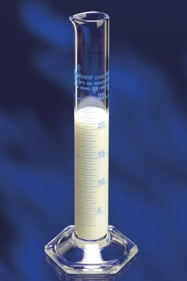 Measuring Cylinder 25mL x 0.5mL Borosilicate with graduation