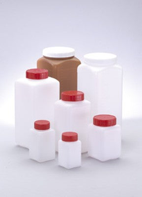 HDPE natural square bottle 150mL