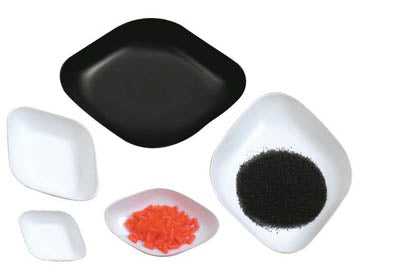 Weighboat diamond shaped standard polystyrene white 5mL