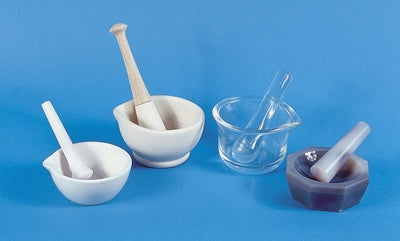 MORTAR AND PESTLE GLASS DIA 100MM 220ML