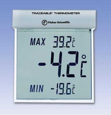 Traceable Big-Digit See-Thru Thermometers
