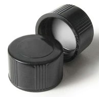 Black 15-425 Screw Thread  cap with Sil/PTFE septum