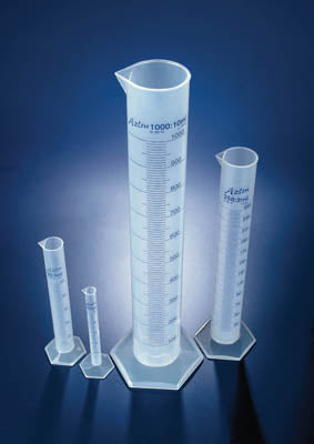 Measuring cylinder 1000ML polypropylene printed graduation