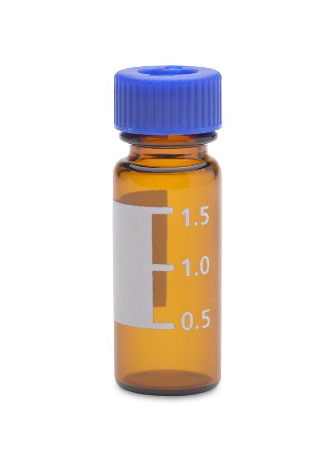 Target Medication Vials Mass Spec Target DP Certified 2mL Vial Amber with id patch and Blue ...