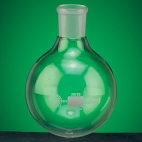 Flask 1L round bottom short neck borosilicate 24/29 socket Quickfit