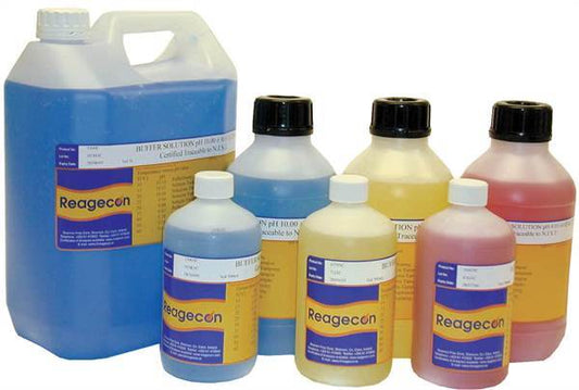 Buffer solution pH 7 (yellow) colour coded Reagecon