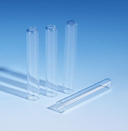 Sample tube glass rimless 75x12mm 6mL Borosilicate