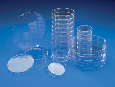 Petri dish aseptic production polystyrene transparent 90mm diameter single vent