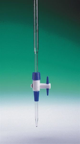 Burette single bore class A 10mL x 0.05mL  Borosilicate glass