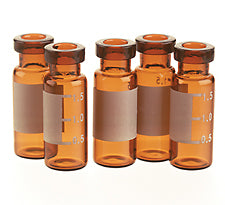 2ml Amber Crimp top vial 12x32mm with marking area. Wide opening