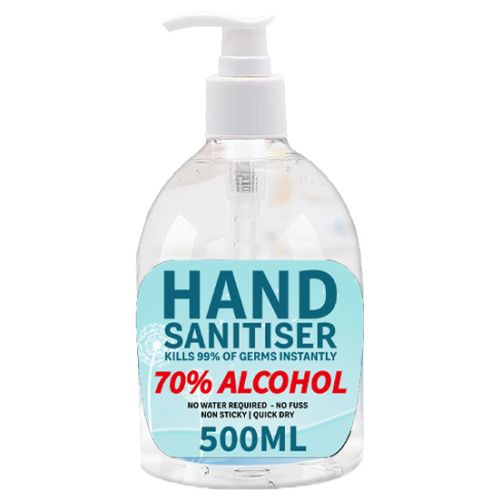 Alcohol Hand Sanitiser 70% 500ml