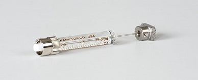 Hamilton Syringe 12.5 µL, Model 1702.5 TLLX SYR, PTFE Luer Lock, Instrument Plunger Stop, Instrument Syringe