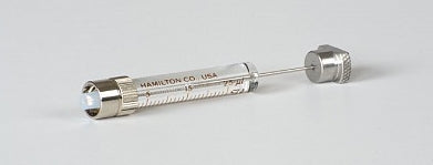 Hamilton Syringe 25 µL, Model 1705.5 TLLX , PTFE Luer Lock, Instrument Plunger Stop  Instrument Syringe