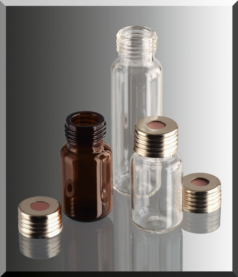 Headspace vials, 20ml, screw top, amber glass