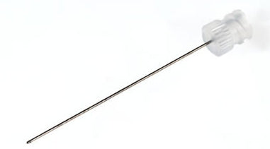 Kel-F Hub Needles (KF) point style 5, 51mm length 22 gauge, (Conical needle with side port)